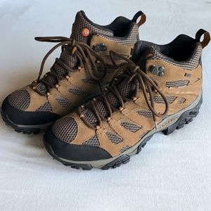 Merrell Moab Boots J88623 Men's Size 11 Mid Waterproof Hiking Boots Earth NWOB
